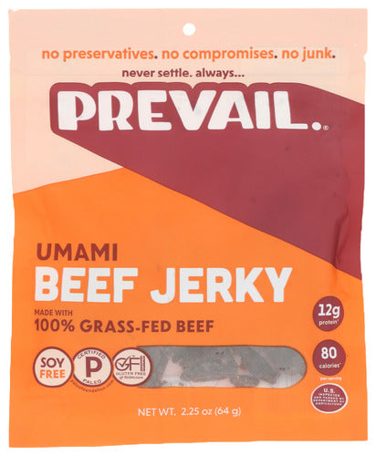 Prevail Jerky Beef Umami, 2.25 OZ.
