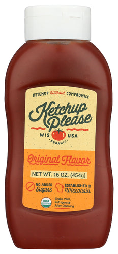 KETCHUP PLEASE KETCHUP ORIGINAL FLAVOR - 16 OZ