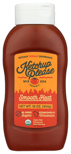 KETCHUP PLEASE KETCHUP SMOOTH HEAT - 16 OZ