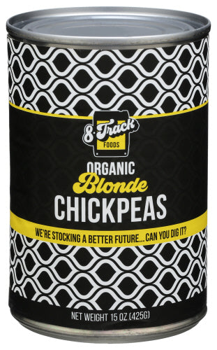 8 Track Foods 
Chickpeas Blonde, 15 OZ.