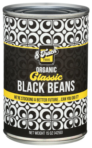 8 Track Foods 
Black Beans Class, 15 OZ.