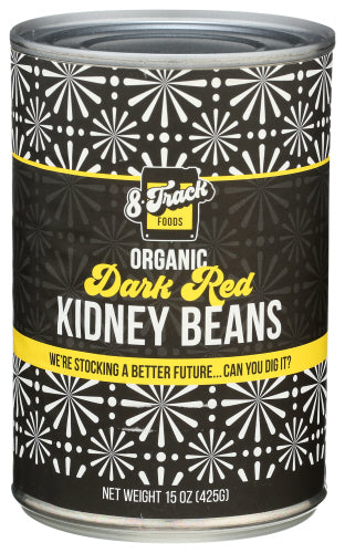 8 Track Foods 
Kidney Beans Drk Red, 15 OZ.