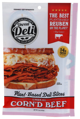 UNREAL DELI BEEF CORNED PLANT BASED - 5 OZ