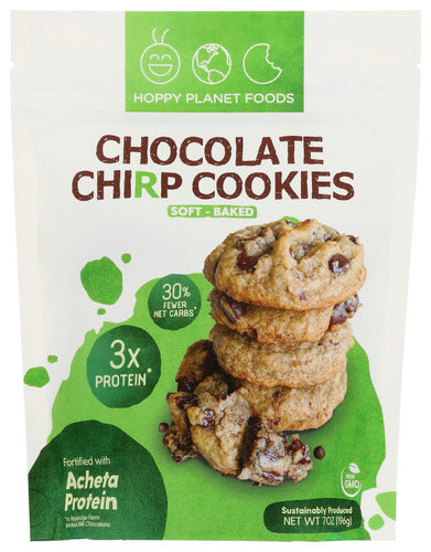 HOPPY PLANET FOODS COOKIES CHOCO CHIRP - 6 OZ