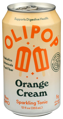 OLIPOP TONIC ORANGE CREAM - 12 FO