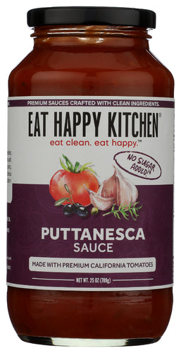 EAT HAPPY KITCHEN SAUCE PUTTANESCA - 25 OZ