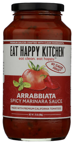 EAT HAPPY KITCHEN SAUCE ARRABBIATA SPICY - 25 OZ