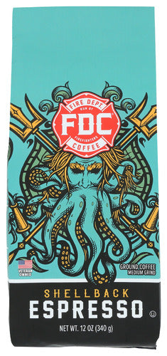 FIRE DEPARTMENT COFFEE EXPRESSO GRND SHELLBACK - 12 OZ