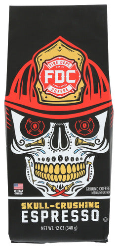 FIRE DEPARTMENT COFFEE ESPRESSO GRND SKULL CRUSH - 12 OZ