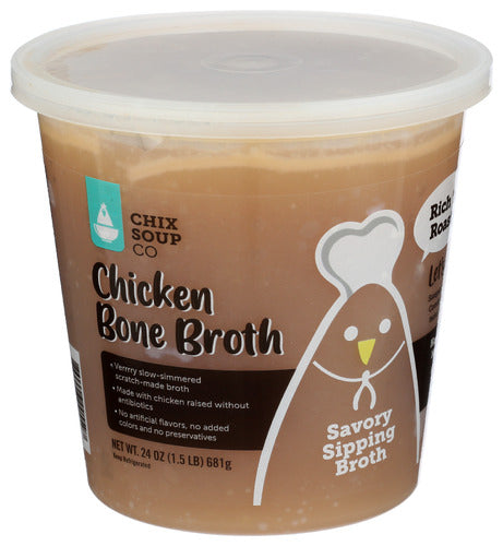 CHIXSOUPCO BROTH CHICKEN BONE - 24 OZ