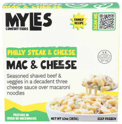 Myles Comfort Foods Mac N Chs Phlly Stk N Ch, 10 OZ.