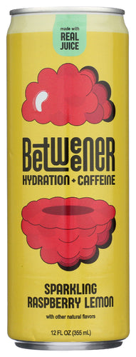 Betweener 
Bev Hyd Raspberry Lemon, 12 FO.