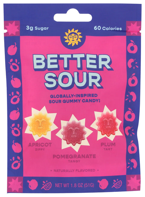 Better Sour 
Candy Gmy Stars Pom Aprc, 1.8 OZ.