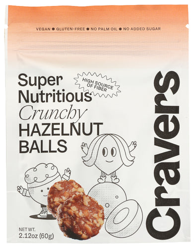 Cravers 
Hazelnut Balls Crunchy, 2.12 OZ.