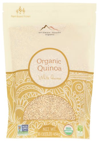 ANDEAN FOODS ORGANICS QUINOA WHITE ORGANIC - 1 LB