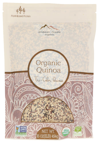 ANDEAN FOODS ORGANICS QUINOA TRICOLOR ORGANIC - 1 LB