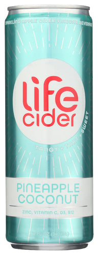 LIFE CIDER WATER SPK ACV PNPL COCNT - 12 FO