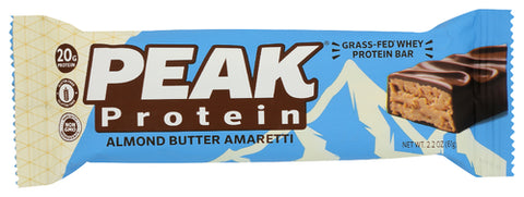 Peak Protein Bar Prtn Alm Btr Amareti, 2.2 OZ.