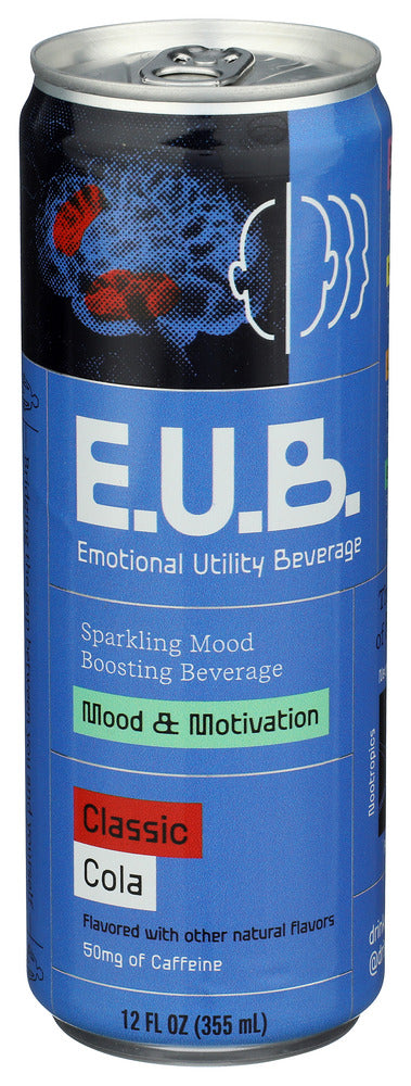 EMOTIONAL UTILITY BEVERAG BEVERAGE CLASSIC COLA - 12 FO