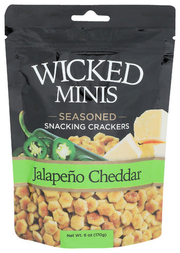 WICKED MIX CRACKERS JALAPENO CHEDDAR - 6 OZ