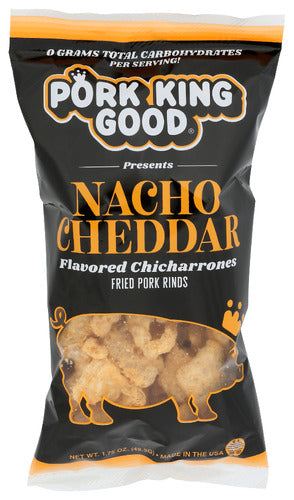 Pork King Good Rinds Pork Nacho Cheddar, 1.75 OZ.