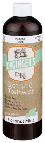 Dr Gingers Healthcare Products Llc 
Mouthwash Coconut Oil, 14 OZ.