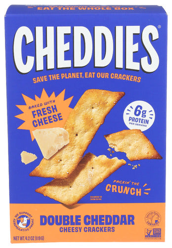 Cheddies 
Cracker Double Cheddar, 4.2 OZ.