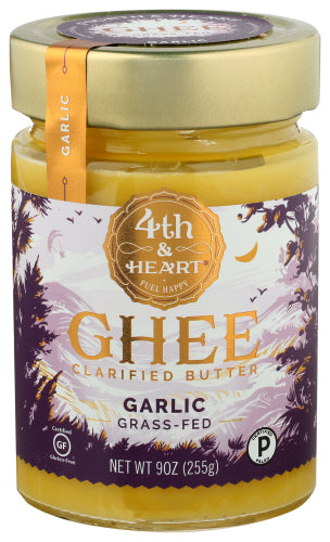 4Th Heart 
Ghee Garlic, 9 OZ.