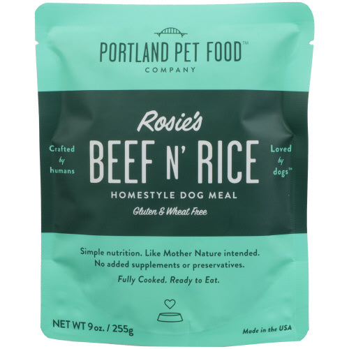 Portland Pet Food Company Meal Dog Beef N Rice, 9 OZ.