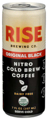 Rise Brewing Co Cold Brew Nitro Blck Org, 7 FO.