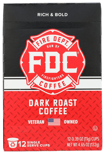 FIRE DEPARTMENT COFFEE COFFEE KCUP DARK ROAST - 12 EA