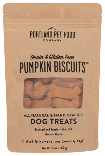 Portland Pet Food Company Biscuit Dog Pumpkin, 5 OZ.