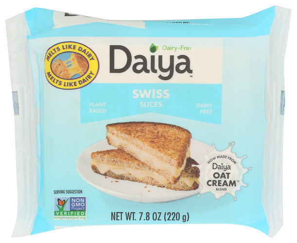 DAIYA CHEESE SLICES SWISS STYL - 7.8 OZ