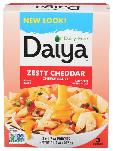 Daiya 
Sauce Zesty Chez Chdr Dlx, 14.2 OZ.