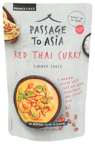 Passage Foods Sauce Smmr Curry Red Thai Gf, 7 OZ.