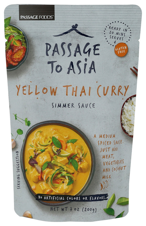 Passage Foods Sauce Smr Curry Thai Ylw, 7 OZ