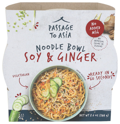 Passage Foods Noodle Bowl Soy Gngr Rte, 8.6 OZ.