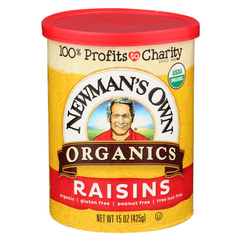Newmans Own Organic Raisins Org Can, 15 OZ