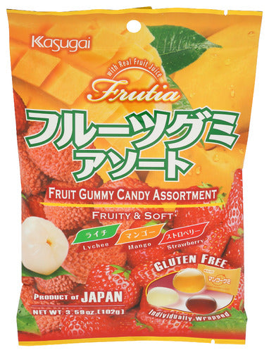 KASUGAI GUMMY CANDY TROPICAL MIX - 3.59 OZ