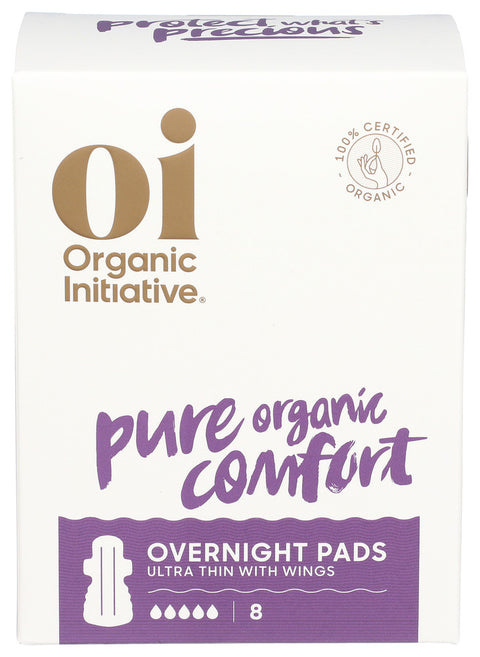 Oi Pads Ultra Thin Overnght, 8 PC