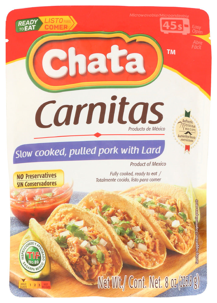 Chata 
Entree Carnitas Pouch, 8 OZ.