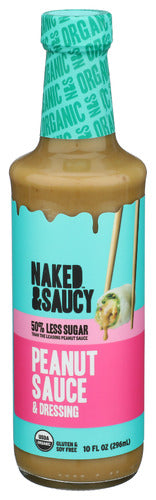 Naked And Saucy Sauce Peanut, 10 FO.