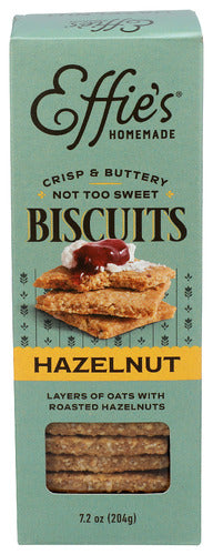 EFFIES HOMEMADE BISCUITS HAZELNUT - 7.2 OZ