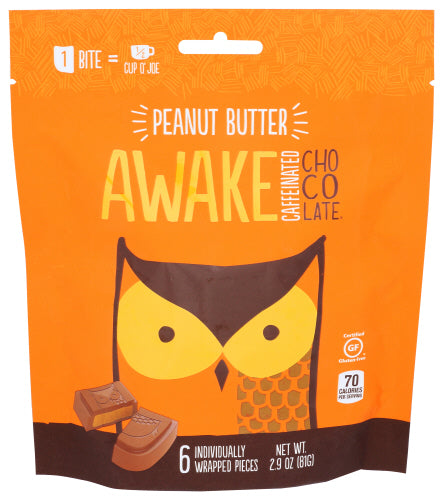 Awake 
Choc Bag Milk Peant Bttr, 2.9 OZ.