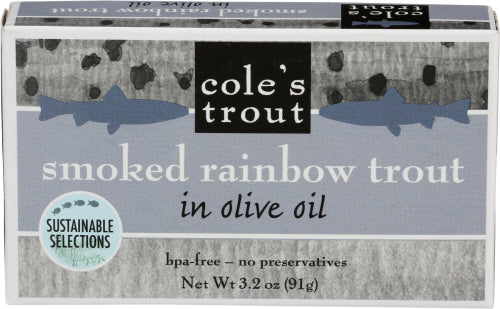 Coles 
Trout Smoked, 3.2 OZ.