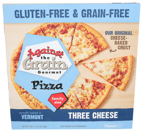 AGAINST THE GRAIN PIZZA 3 CHEESE 12 IN - 24 OZ