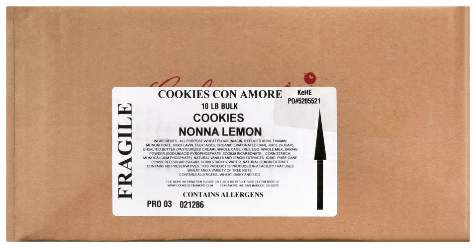 COOKIES CON AMORE COOKIES NONA LMN 210C APX - 10 LB