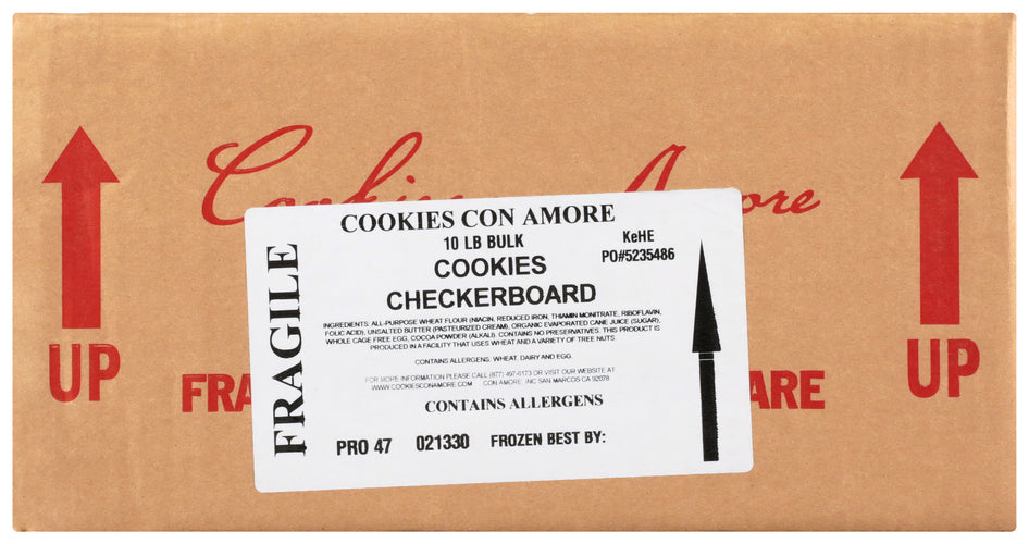 COOKIES CON AMORE COOKIES CHKRBRD 330C APRX - 10 LB
