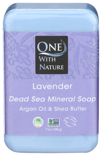 One With Nature Soap Bar Lavender, 7 OZ.