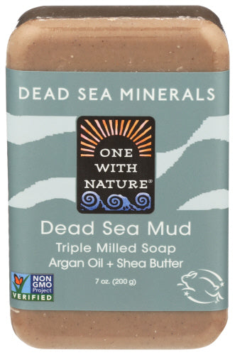 One With Nature Soap Bar Dead Sea Mud, 7 OZ.